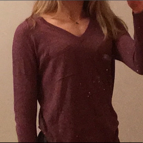 Burgundy Eddie Bauer Sweater - Picture 5 of 5